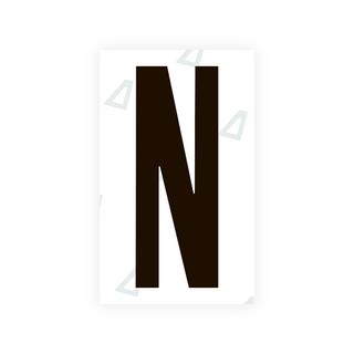 Alite Nanofilm for US (Ohio 2021) license plates - Symbol "N" - Alite