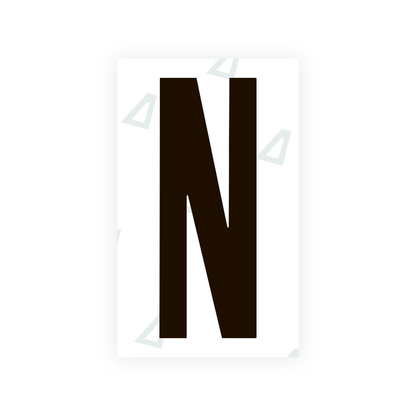 Alite Nanofilm for US (Ohio 2021) license plates - Symbol "N" - Alite