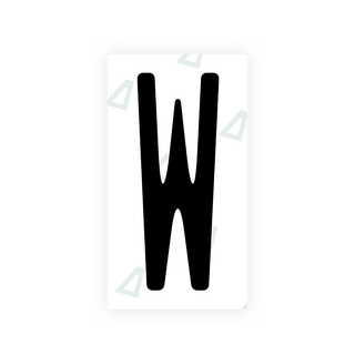 Alite Nanofilm for US (New York 2010) license plates - Symbol "W" - Alite