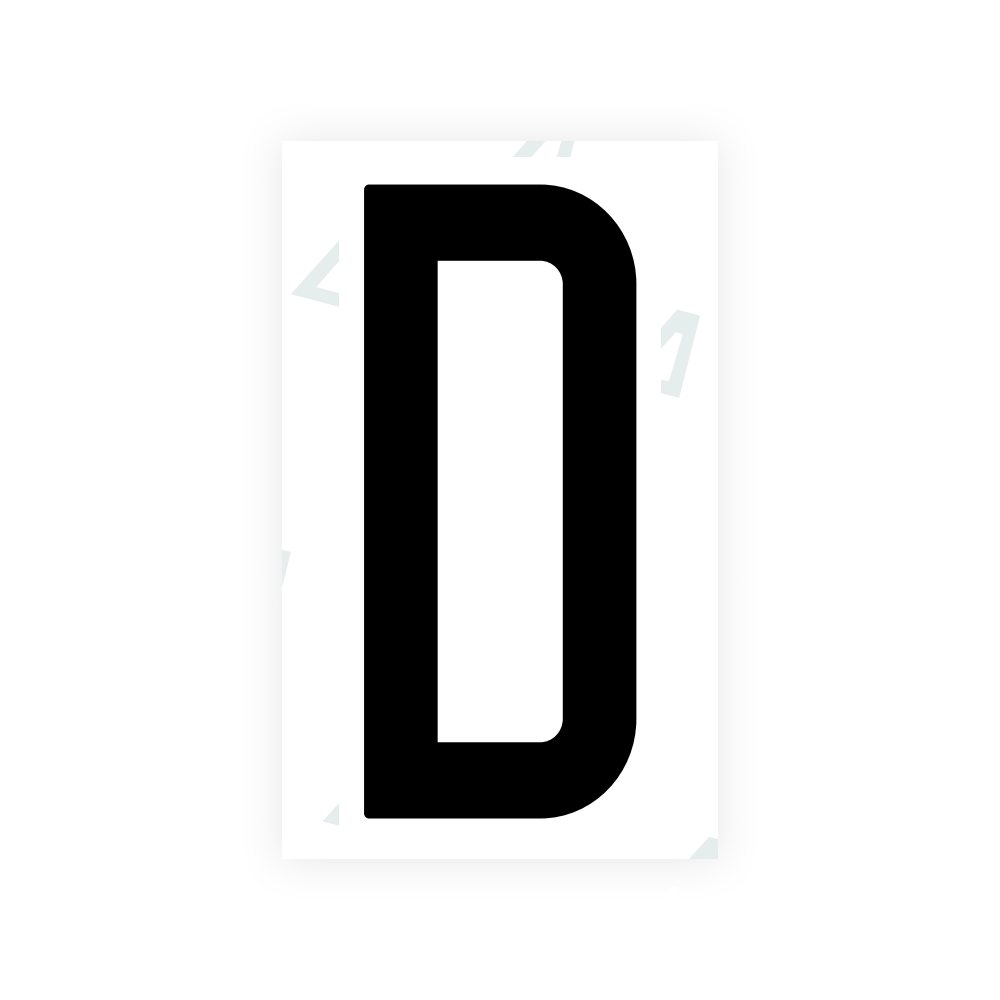 Alite Nanofilm for US (Puerto Rico) license plates - Symbol "D" - Alite