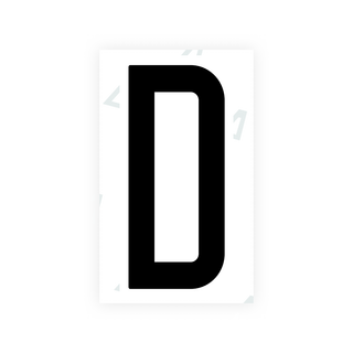 Alite Nanofilm for US (Puerto Rico) license plates - Symbol "D" - Alite