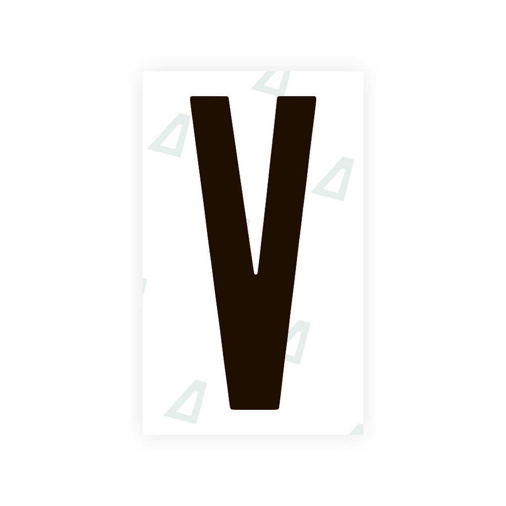 Alite Nanofilm for US (Ohio 2021) license plates - Symbol "V" - Alite