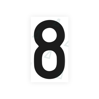 Alite Nanofilm for rear Italy license plates - Symbol "8" - Alite