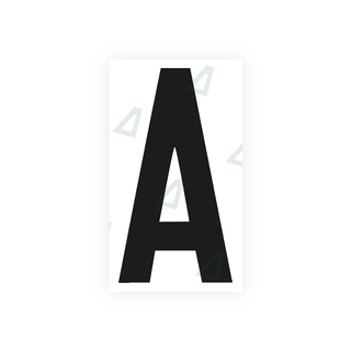Alite Nanofilm for rear Italy license plates - Symbol "A" - Alite