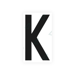 Alite Nanofilm for rear Italy license plates - Symbol "K" - Alite