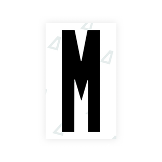 Alite Nanofilm for US (Ohio 2021) license plates - Symbol "M" - Alite