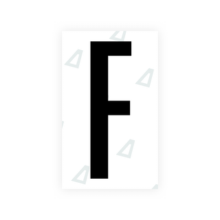 Alite Nanofilm for US (Nevada) license plates - Symbol "F" - Alite