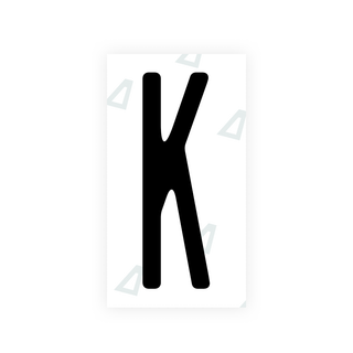 Alite Nanofilm for US (New York 2010) license plates - Symbol "K" - Alite