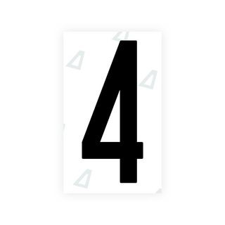 Alite Nanofilm for US (Puerto Rico) license plates - Symbol "4" - Alite