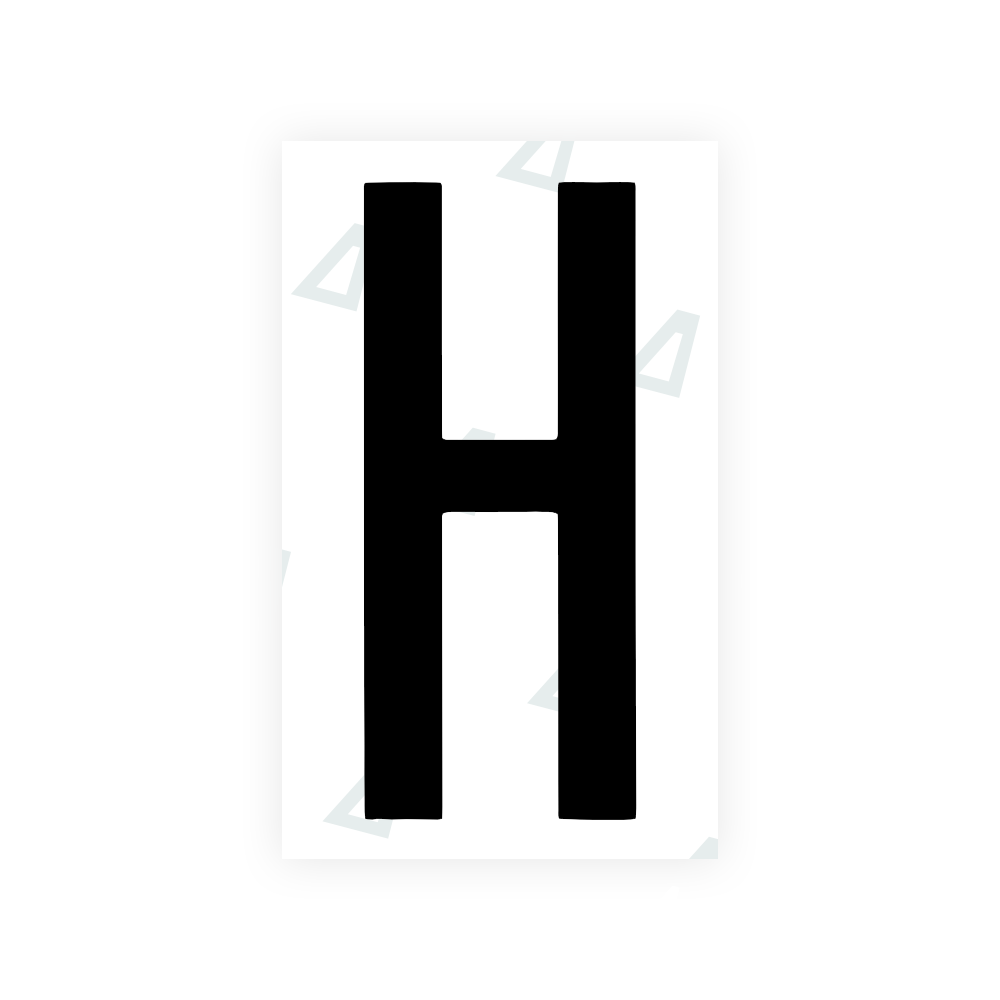 Alite Nanofilm for US (Georgia 2012 - Round) license plates - Symbol "H" - Alite
