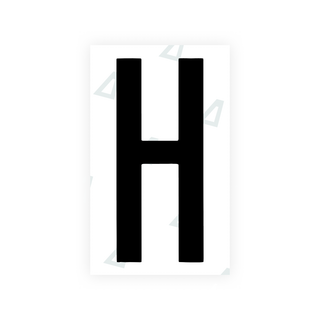 Alite Nanofilm for US (Georgia 2012 - Round) license plates - Symbol "H" - Alite