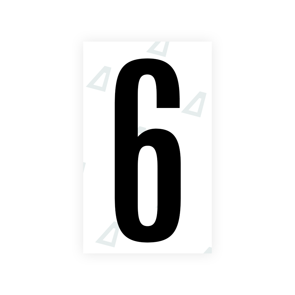 Alite Nanofilm for US (Nevada) license plates - Symbol "6" - Alite