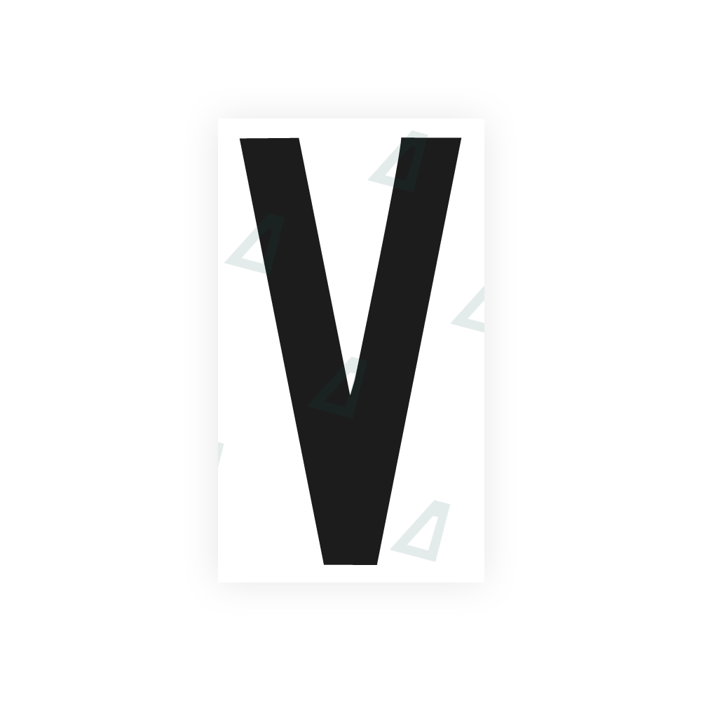Alite Nanofilm for rear Italy license plates - Symbol "V" - Alite