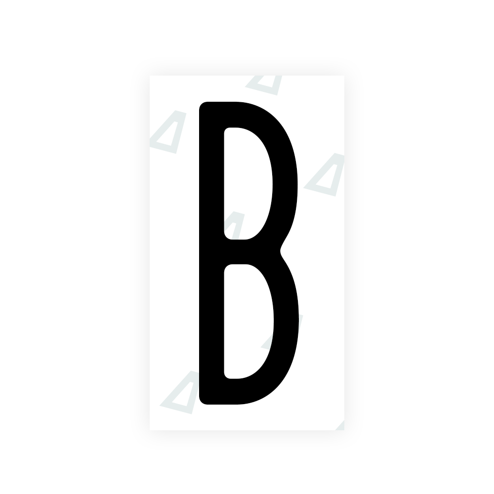 Alite Nanofilm for US (New York 2020) license plates - Symbol "B" - Alite