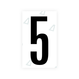 Alite Nanofilm for US (Texas) license plates - Symbol "5" - Alite