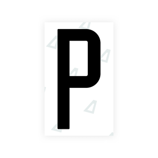 Alite Nanofilm for US (Puerto Rico) license plates - Symbol "P" - Alite