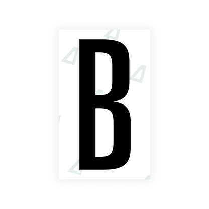 Alite Nanofilm for US (Nebraska 2002-2005) license plates - Symbol "B" - Alite