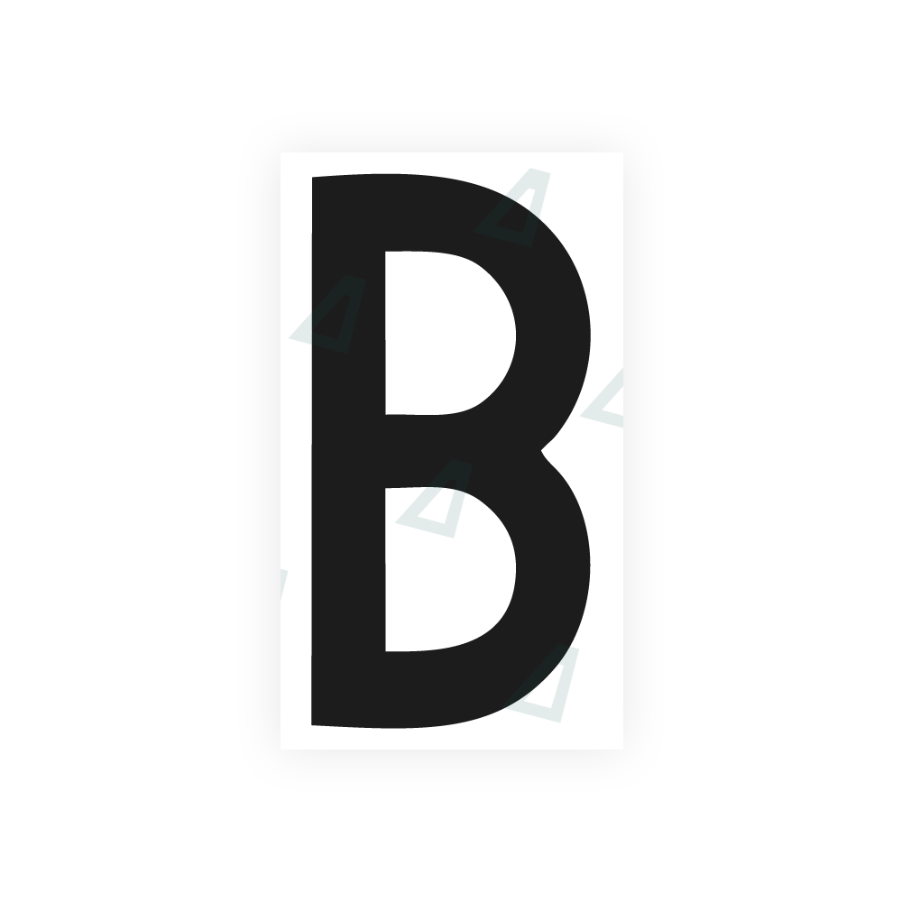 Alite Nanofilm for rear Italy license plates - Symbol "B" - Alite