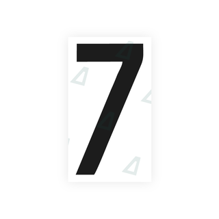 Alite Nanofilm for rear Italy license plates - Symbol "7" - Alite