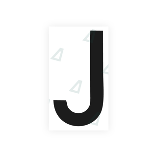 Alite Nanofilm for rear Italy license plates - Symbol "J" - Alite