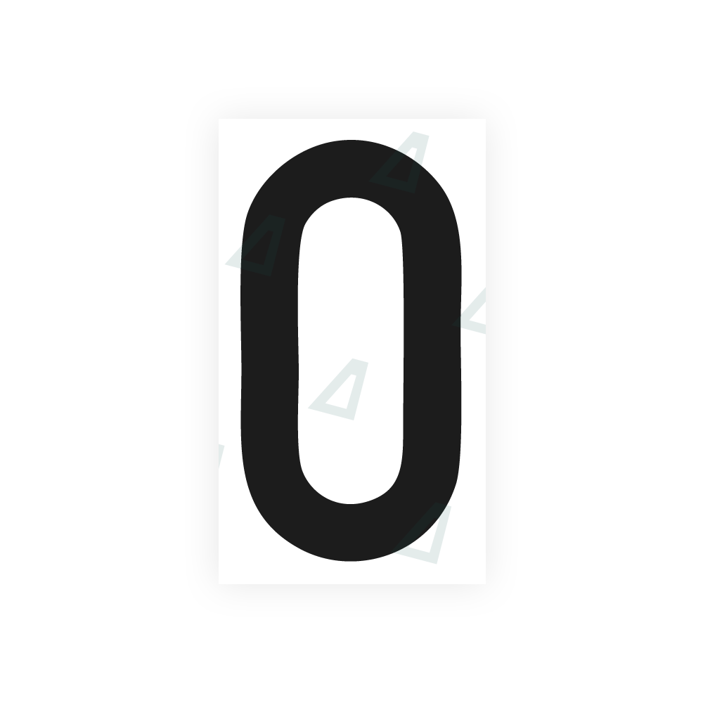 Alite Nanofilm for rear Italy license plates - Symbol "0" - Alite