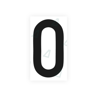 Alite Nanofilm for rear Italy license plates - Symbol "0" - Alite