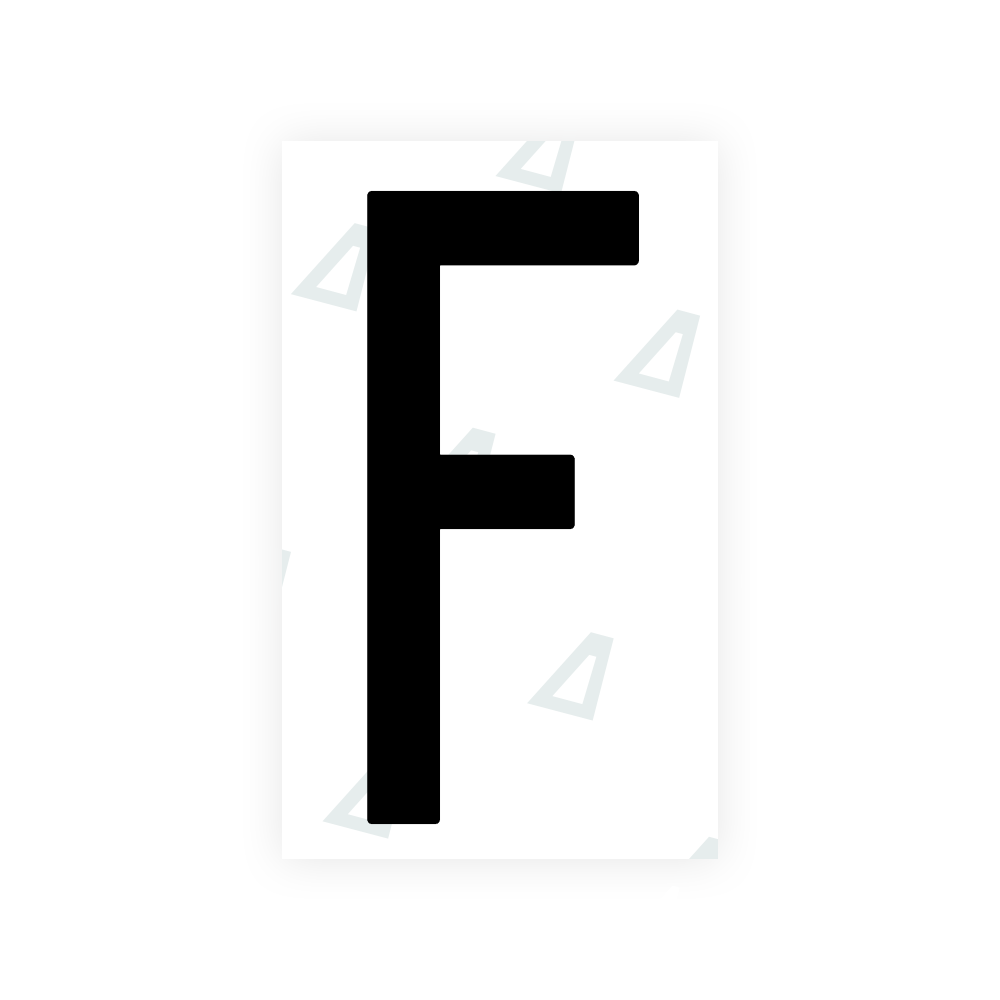 Alite Nanofilm for US (Puerto Rico) license plates - Symbol "F" - Alite