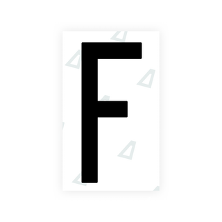 Alite Nanofilm for US (Puerto Rico) license plates - Symbol "F" - Alite