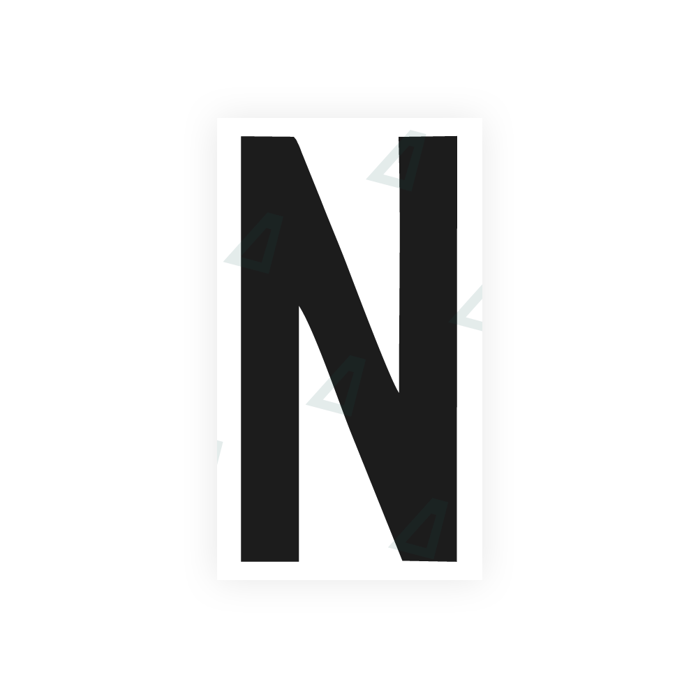 Alite Nanofilm for rear Italy license plates - Symbol "N" - Alite