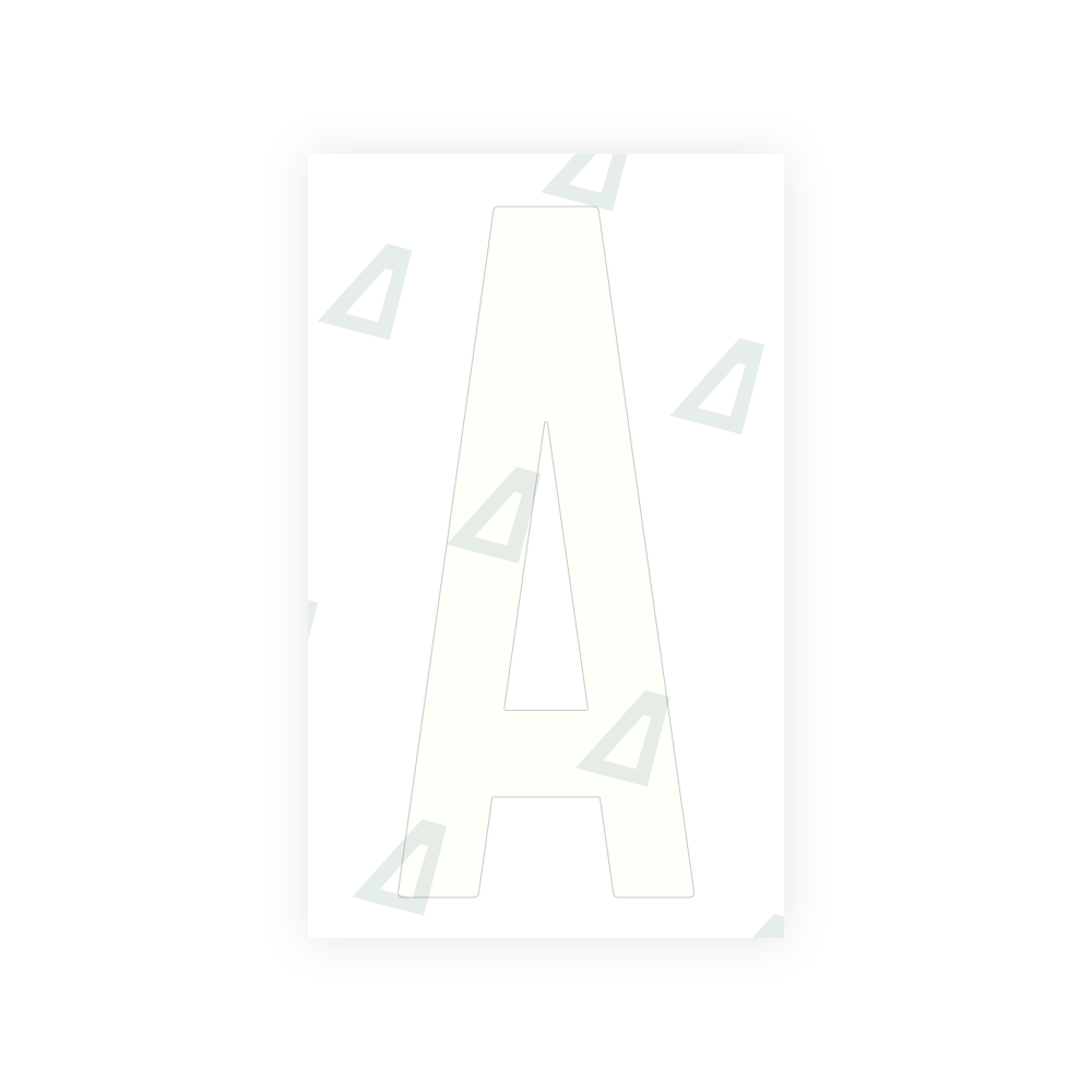 Alite Nanofilm for US (Puerto Rico) license plates - Symbol "A" - Alite
