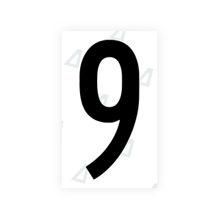 Alite Nanofilm for US (Georgia 2012 - Round) license plates - Symbol "9" - Alite