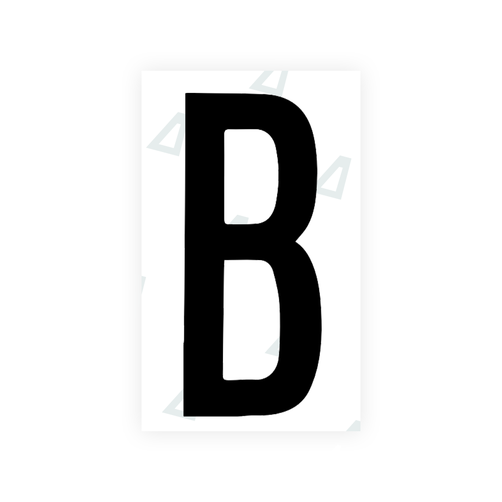 Alite Nanofilm for US (Georgia 2012 - Round) license plates - Symbol "B" - Alite