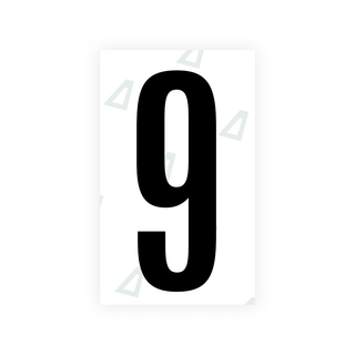 Alite Nanofilm for US (Nebraska 2002-2005) license plates - Symbol "9" - Alite