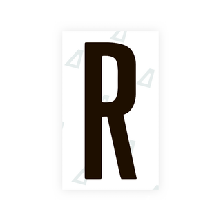 Alite Nanofilm for US (Ohio 2021) license plates - Symbol "R" - Alite