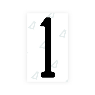 Alite Nanofilm for US (New Jersey - Embossed) license plates - Symbol "1" - Alite