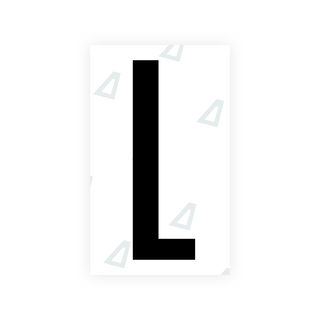 Alite Nanofilm for US (Nebraska 2005-2011) license plates - Symbol "L" - Alite
