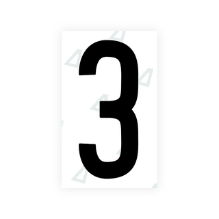 Alite Nanofilm for US (Puerto Rico) license plates - Symbol "3" - Alite