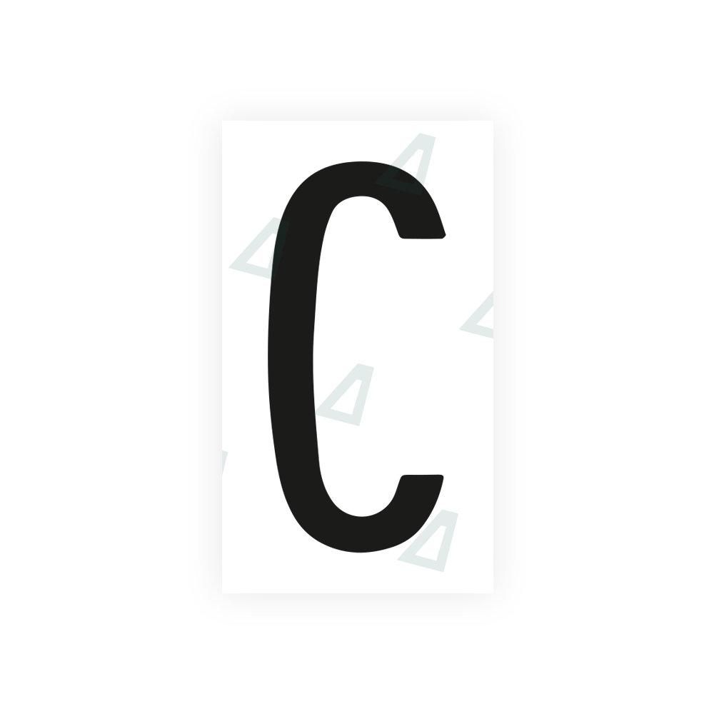 Alite Nanofilm for Mexico license plates - Symbol "C" - Alite