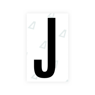 Alite Nanofilm for US (Nebraska 2002-2005) license plates - Symbol "J" - Alite
