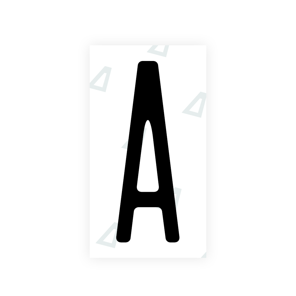 Alite Nanofilm for US (New York 2010) license plates - Symbol "A" - Alite