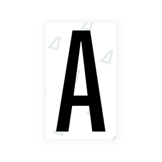 Alite Nanofilm for US (Nebraska 2002-2005) license plates - Symbol "A" - Alite