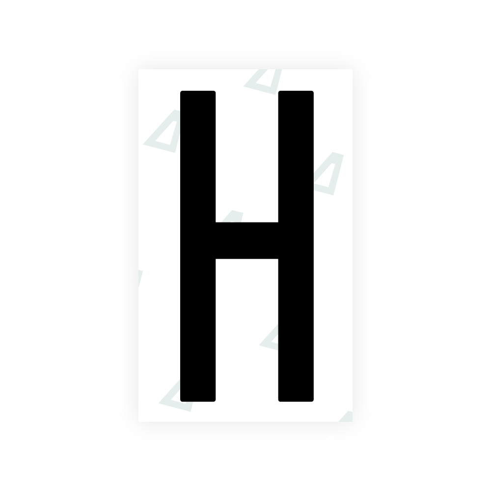 Alite Nanofilm for US (Puerto Rico) license plates - Symbol "H" - Alite