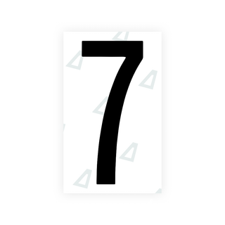 Alite Nanofilm for US (Georgia 2012 - Round) license plates - Symbol "7" - Alite