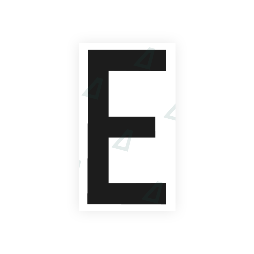 Alite Nanofilm for rear Italy license plates - Symbol "E" - Alite