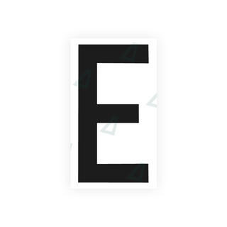 Alite Nanofilm for rear Italy license plates - Symbol "E" - Alite