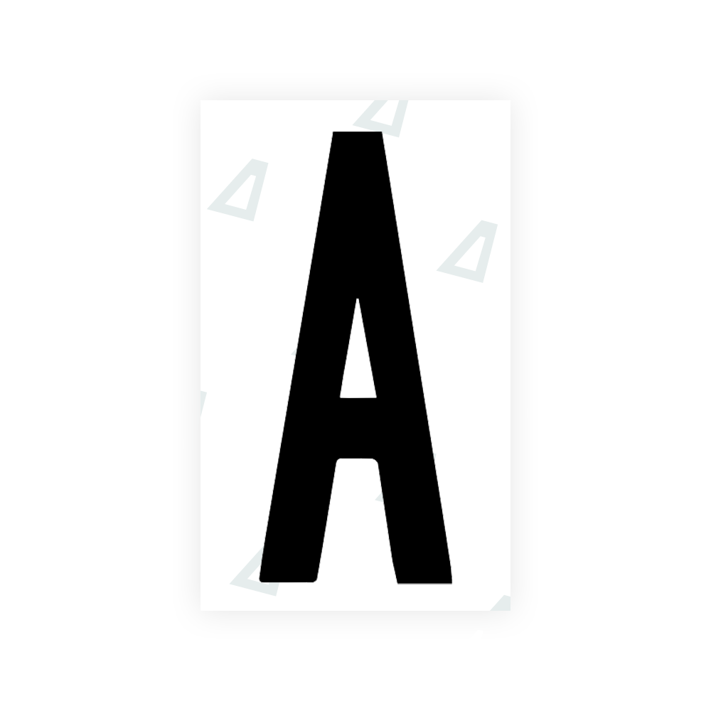Alite Nanofilm for US (Georgia 2012 - Round) license plates - Symbol "A" - Alite