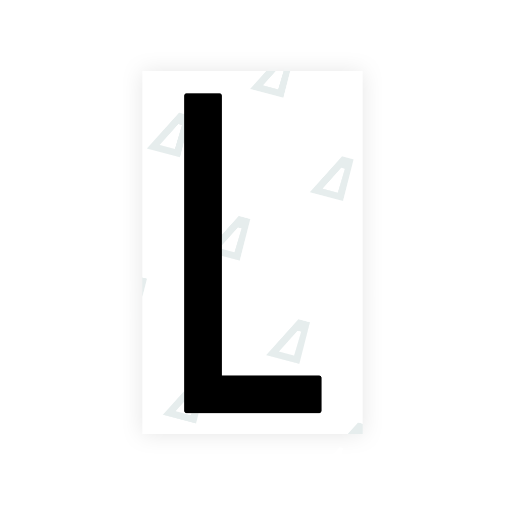 Alite Nanofilm for US (Puerto Rico) license plates - Symbol "L" - Alite
