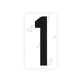 Alite Nanofilm for rear Italy license plates - Symbol "1" - Alite