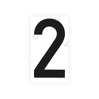 Alite Nanofilm for rear Italy license plates - Symbol "2" - Alite
