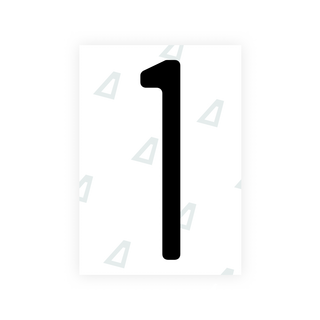 Alite Nanofilm for US (New York 2020) license plates - Symbol "1" - Alite